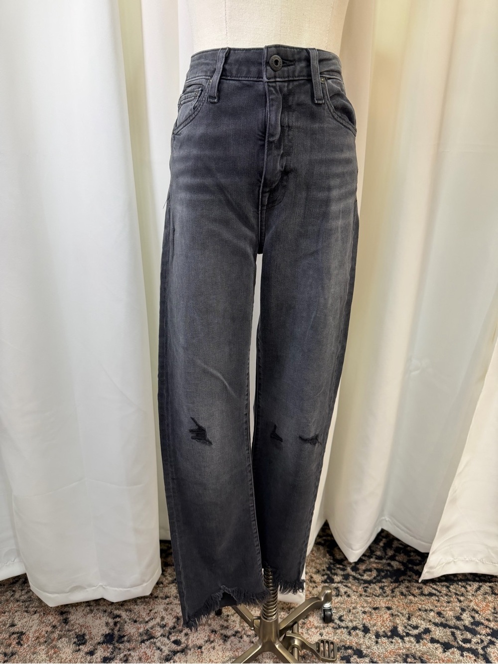 NWT Jonathan Simkhai ‘River Straight Leg Denim’ in “Vintage Noir” Size 27